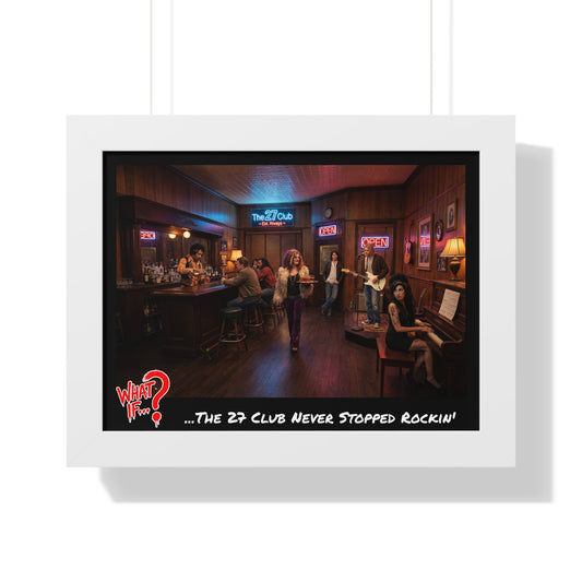 The 27 Club Alternate Reality Framed Poster (White) | What If Music | Wall Art
