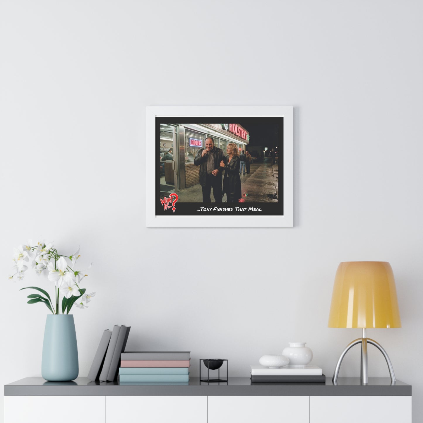 Tony Alternate Ending Framed Poster (White) | What If Crime Drama | Wall Art