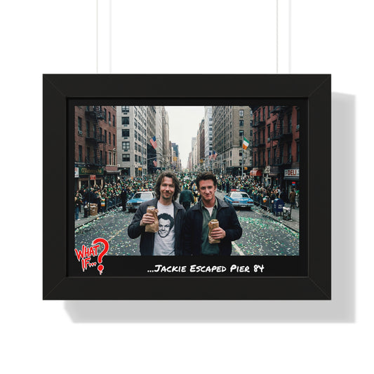 Jackie Alternate Ending Framed Poster (Black) | What If Crime Drama | Wall Art