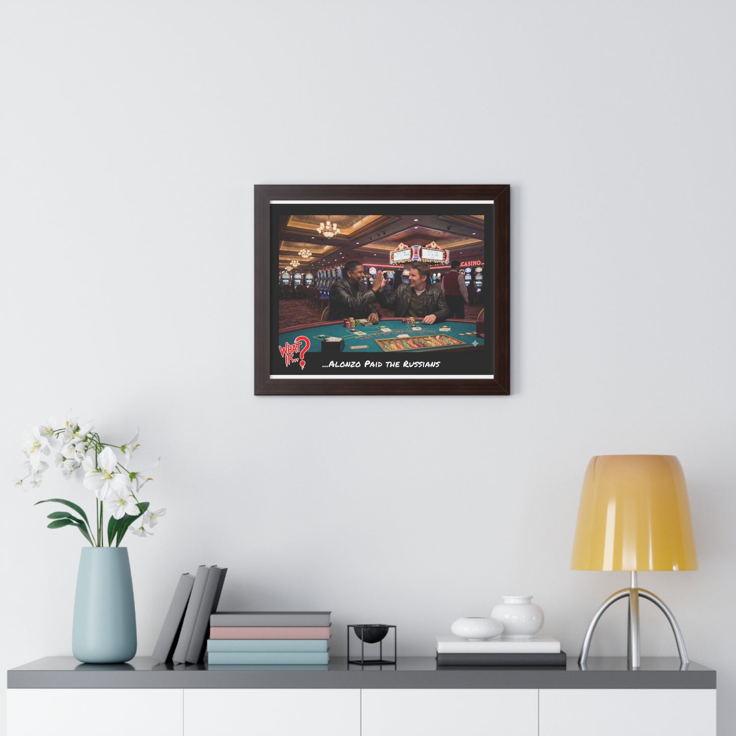 Alonzo Alternate Ending Framed Poster (Walnut) | What If Drama | Wall Art