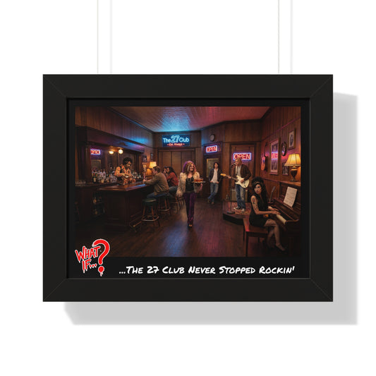 The 27 Club Alternate Reality Framed Poster (Black) | What If Music | Wall Art