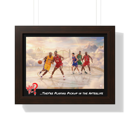 Legends Alternate Reality Framed Poster (Walnut) | What If Sports | Wall Art