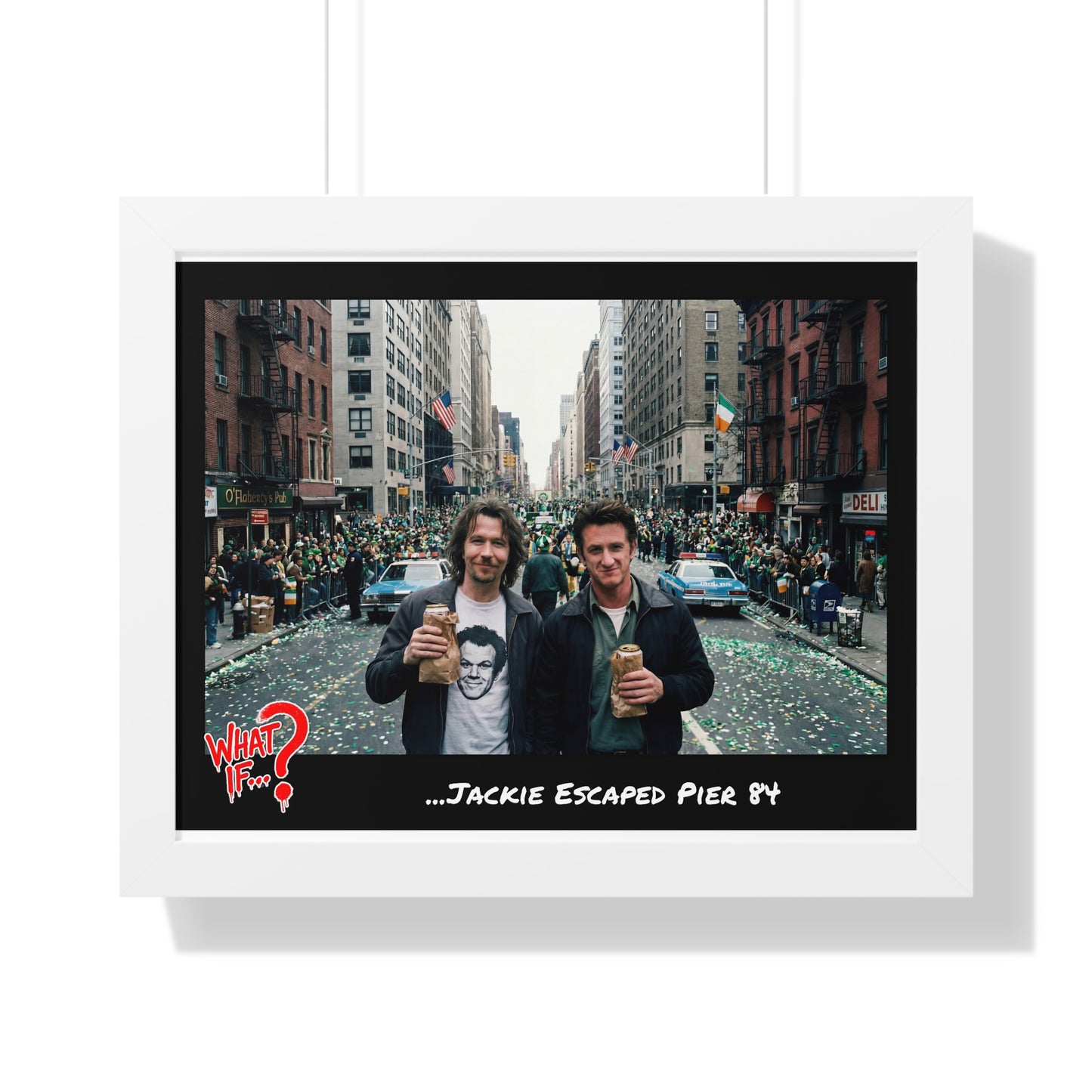 Jackie Alternate Ending Framed Poster (White) | What If Crime Drama | Wall Art