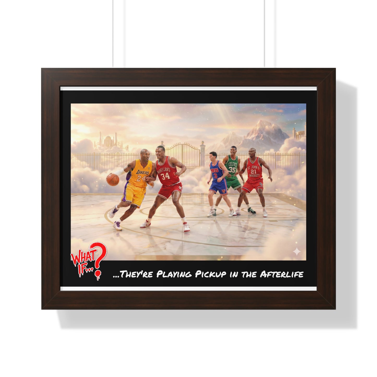Legends Alternate Ending Framed Poster (Walnut) | What If Sports | Wall Art