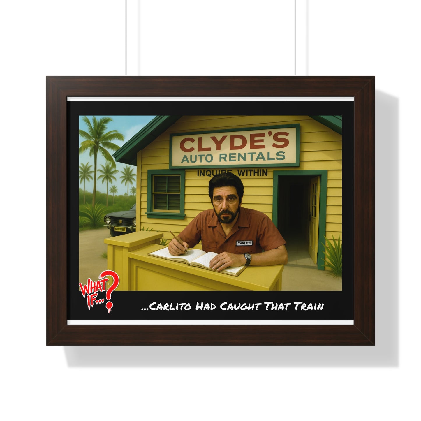 Carlito Alternate Ending Framed Poster (Walnut) | What If Crime Drama | Wall Art