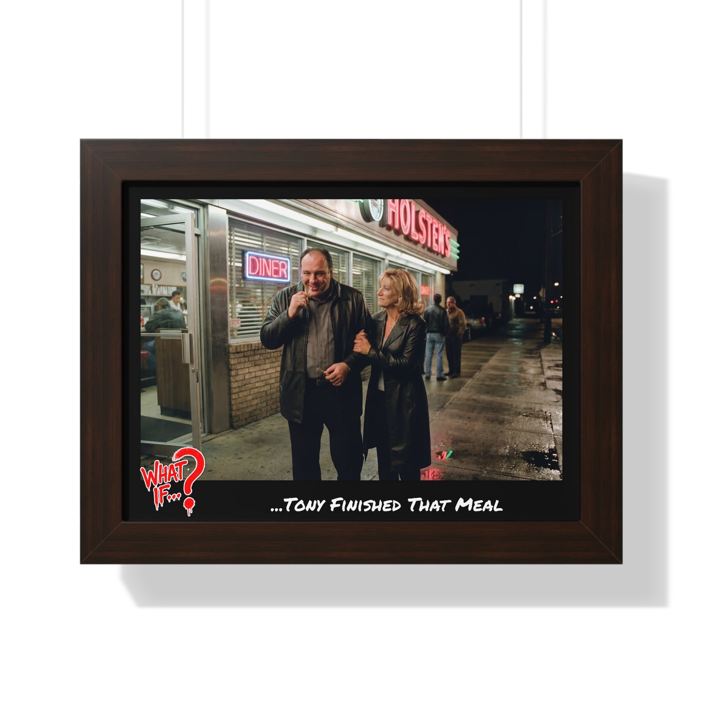 Tony Alternate Ending Framed Poster (Walnut) | What If Crime Drama | Wall Art