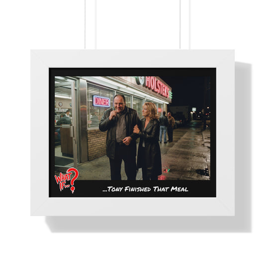 Tony Alternate Ending Framed Poster (White) | What If Crime Drama | Wall Art