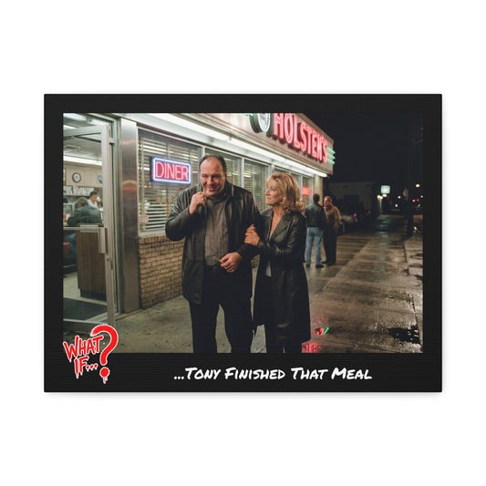 Tony Alternate Ending Stretched Canvas | What If Crime Drama | Wall Art