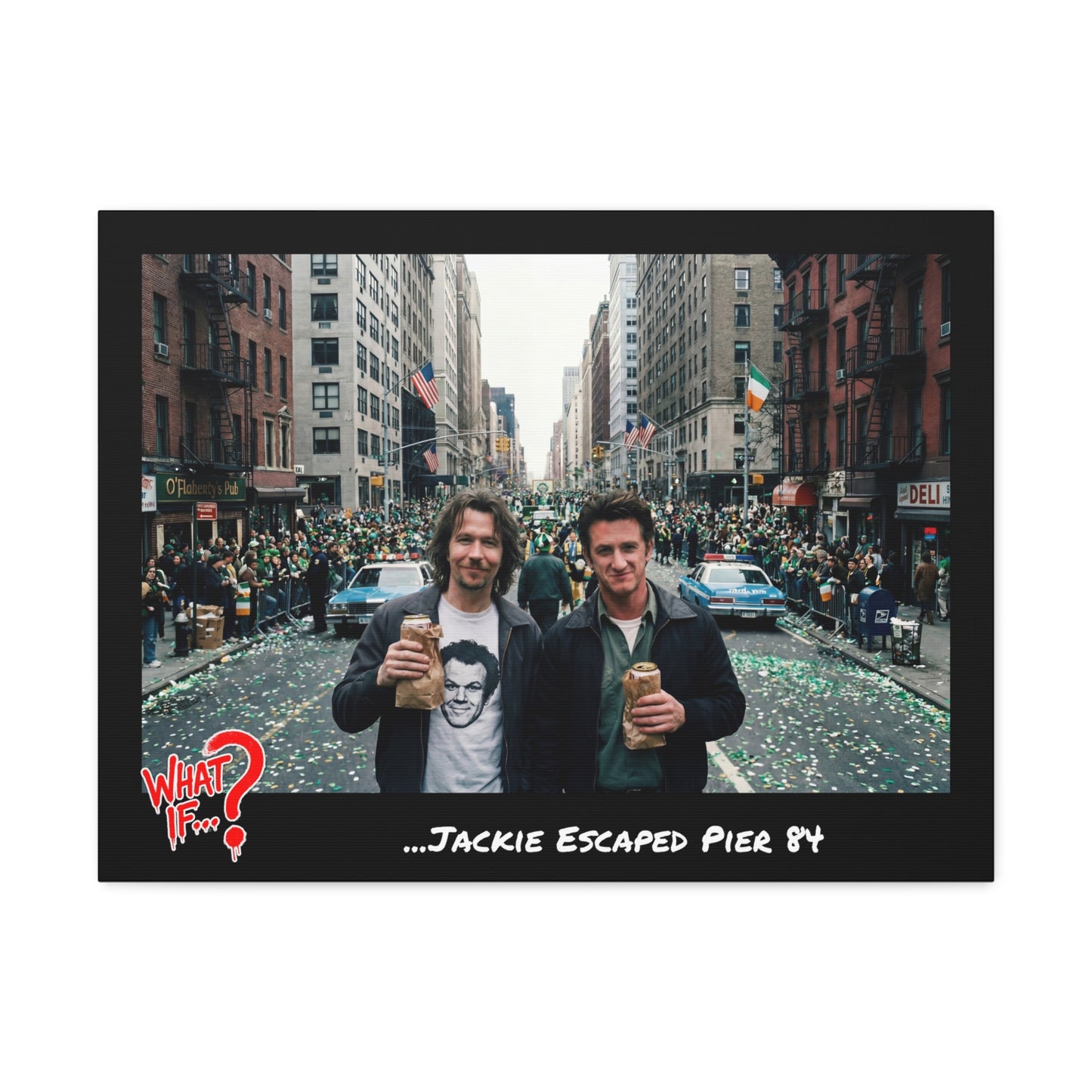 Jackie Alternate Ending Stretched Canvas | What If Crime Drama | Wall Art