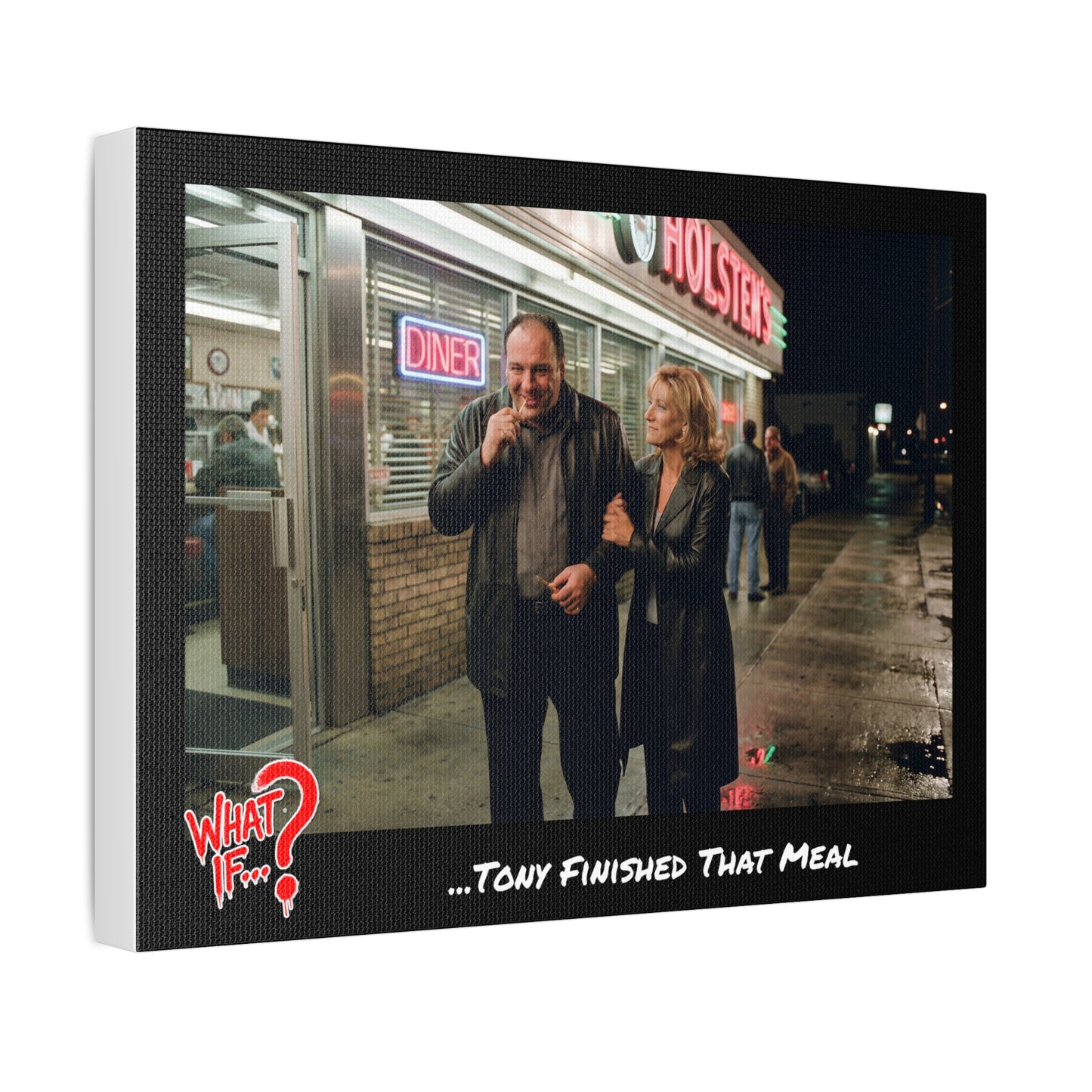 Tony Alternate Ending Stretched Canvas | What If Crime Drama | Wall Art