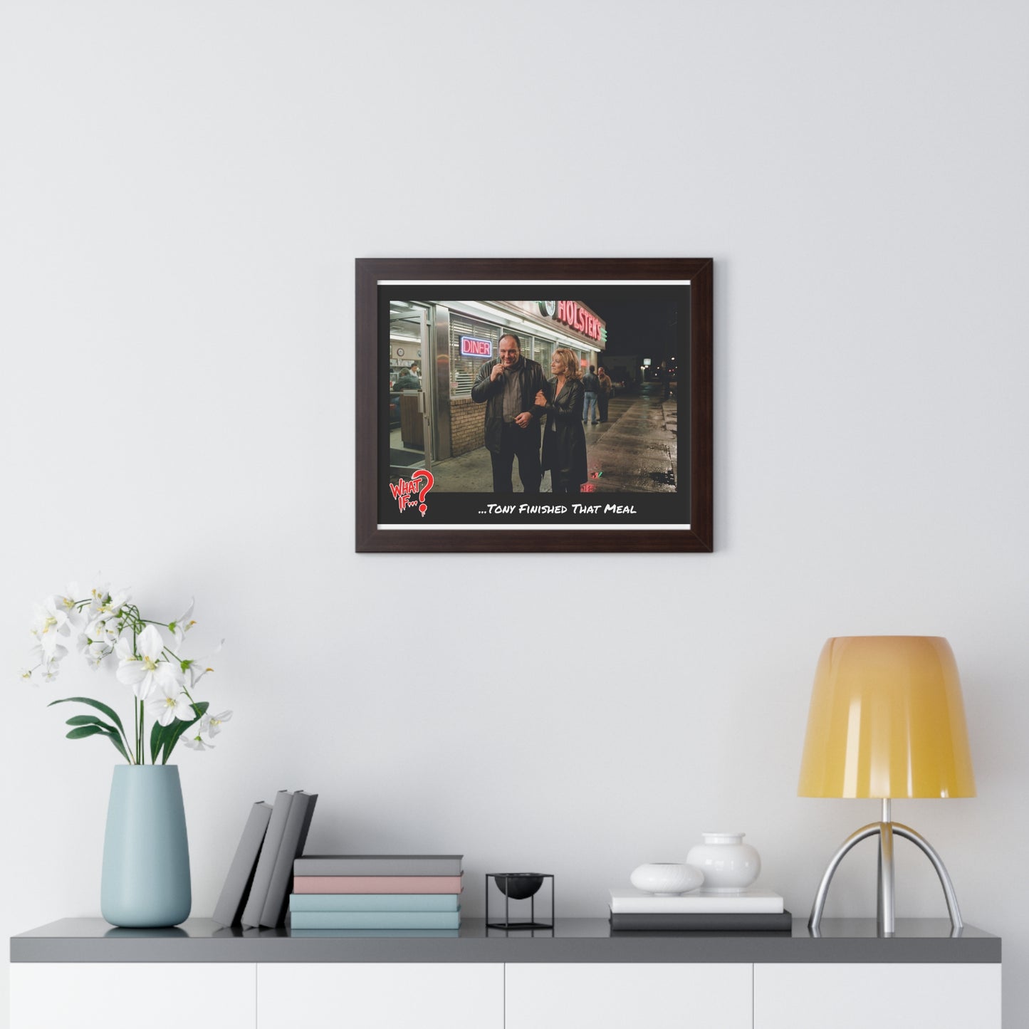 Tony Alternate Ending Framed Poster (Walnut) | What If Crime Drama | Wall Art