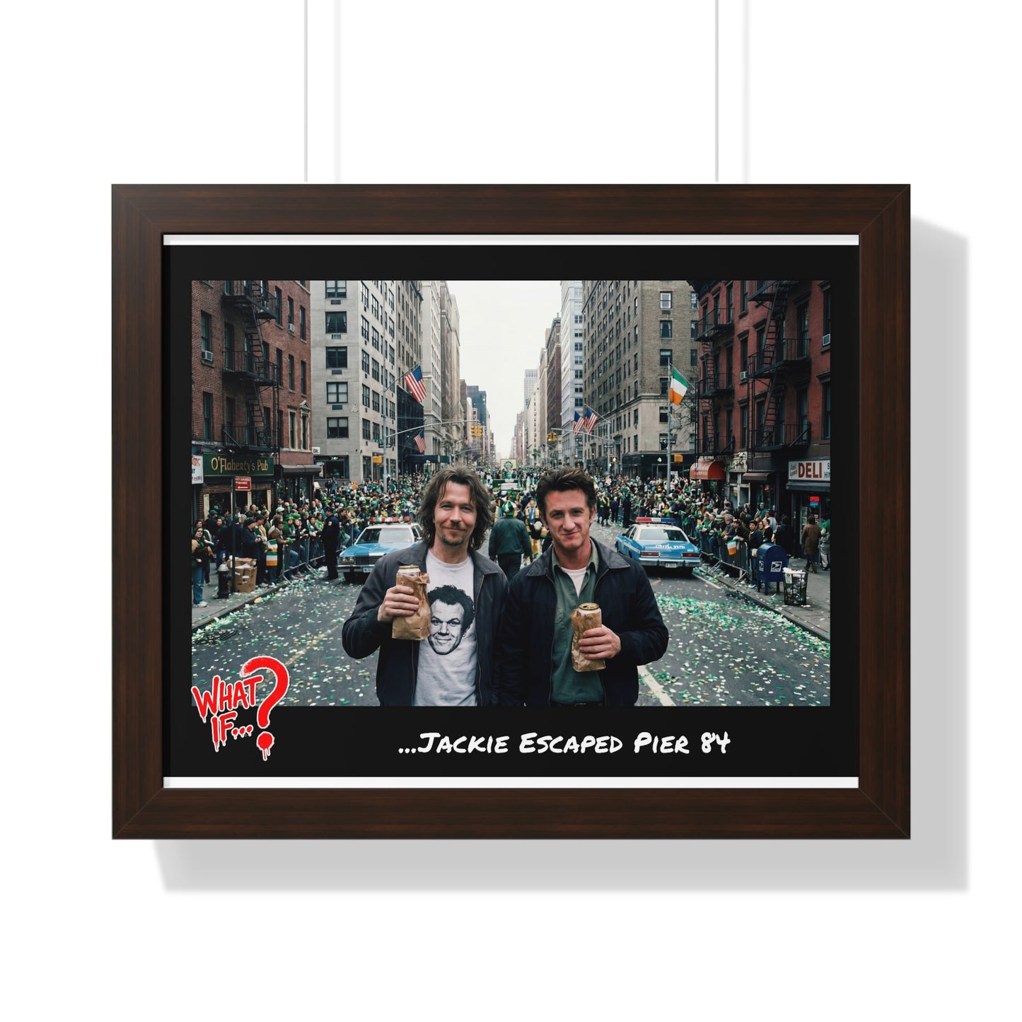 Jackie Alternate Ending Framed Poster (Walnut) | What If Crime Drama | Wall Art