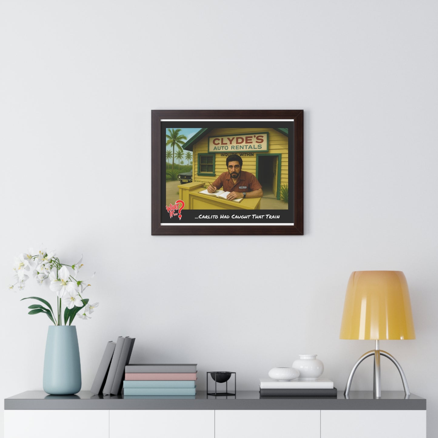 Carlito Alternate Ending Framed Poster (Walnut) | What If Crime Drama | Wall Art