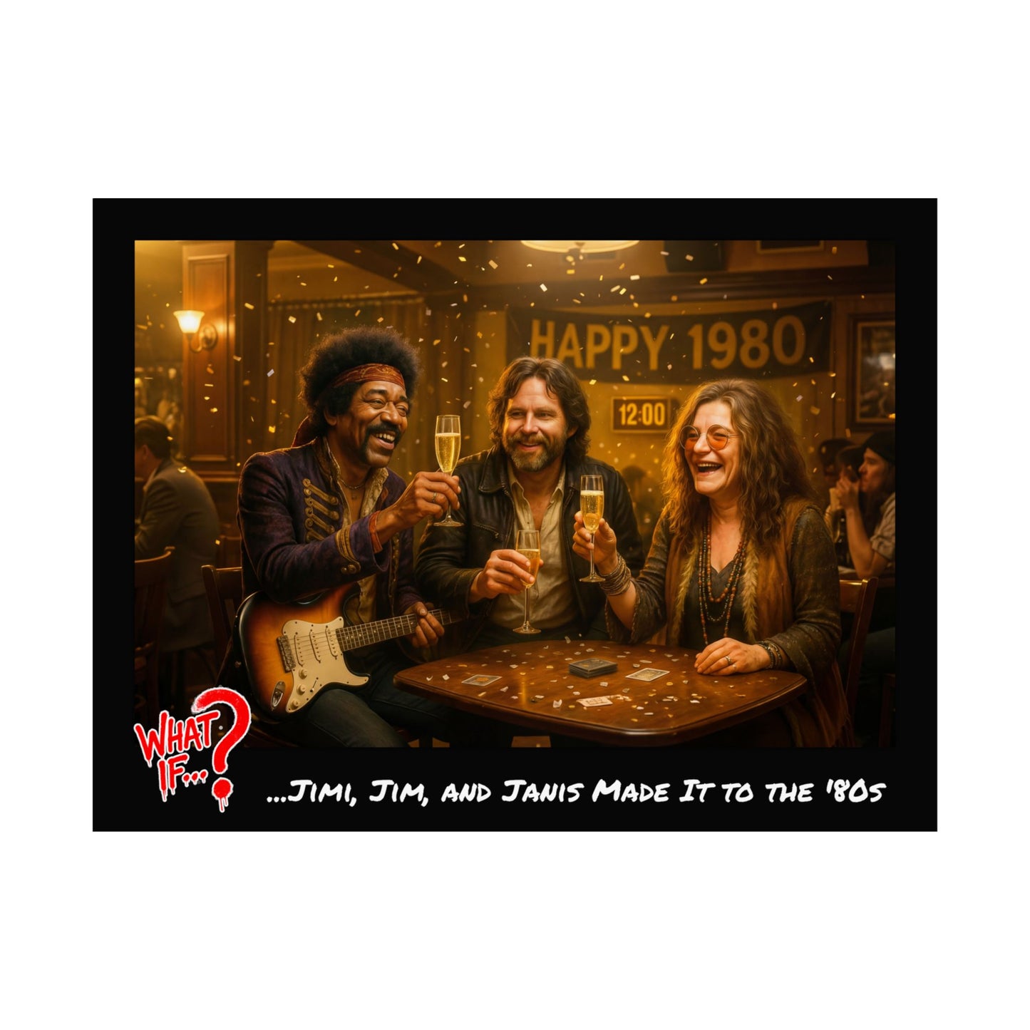 Jimi Jim Janis Alternate Ending Matte Poster | What If Music | Wall Art