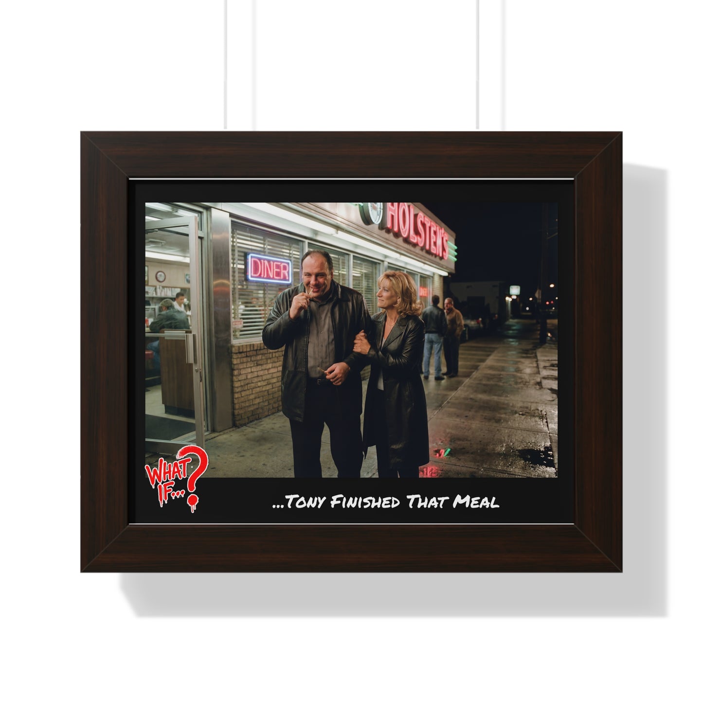 Tony Alternate Ending Framed Poster (Walnut) | What If Crime Drama | Wall Art