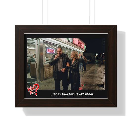 Tony Alternate Ending Framed Poster (Walnut) | What If Crime Drama | Wall Art