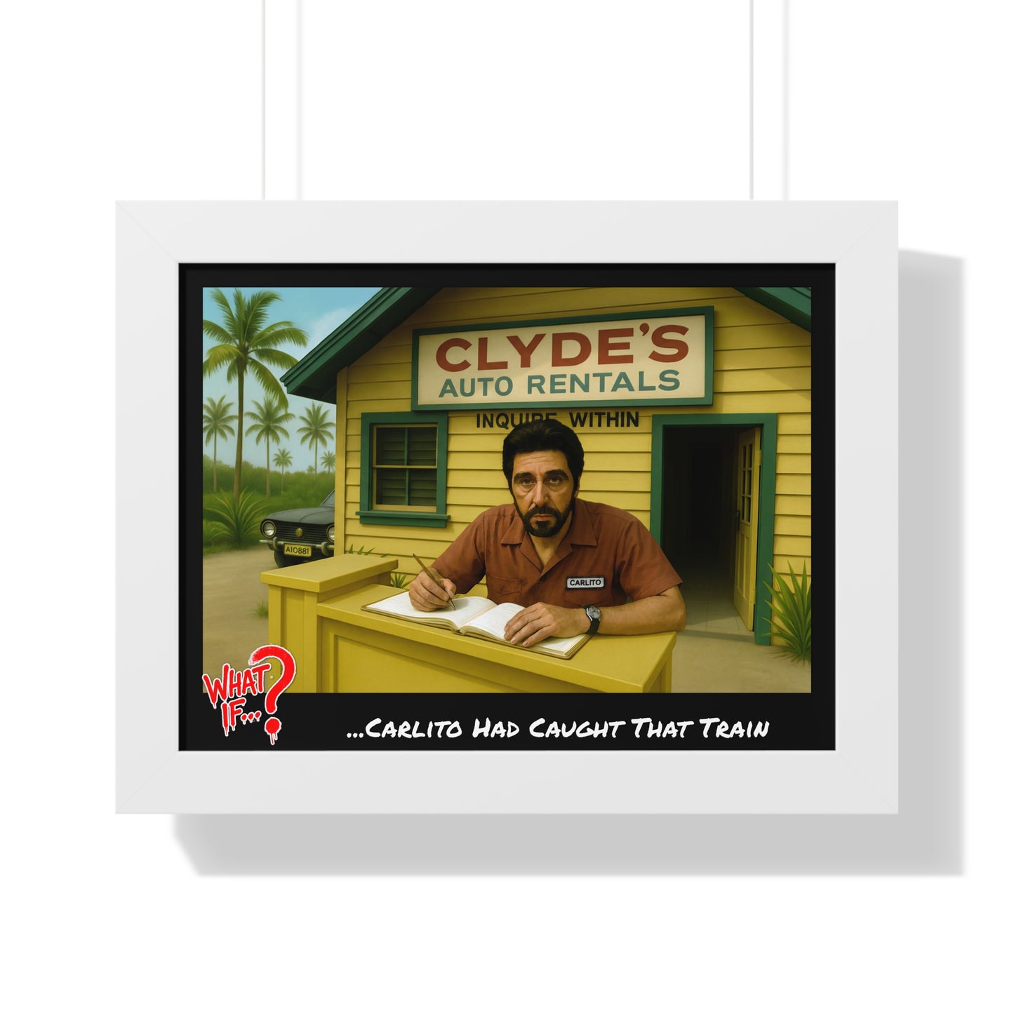 Carlito Alternate Ending Framed Poster (White) | What If Crime Drama | Wall Art