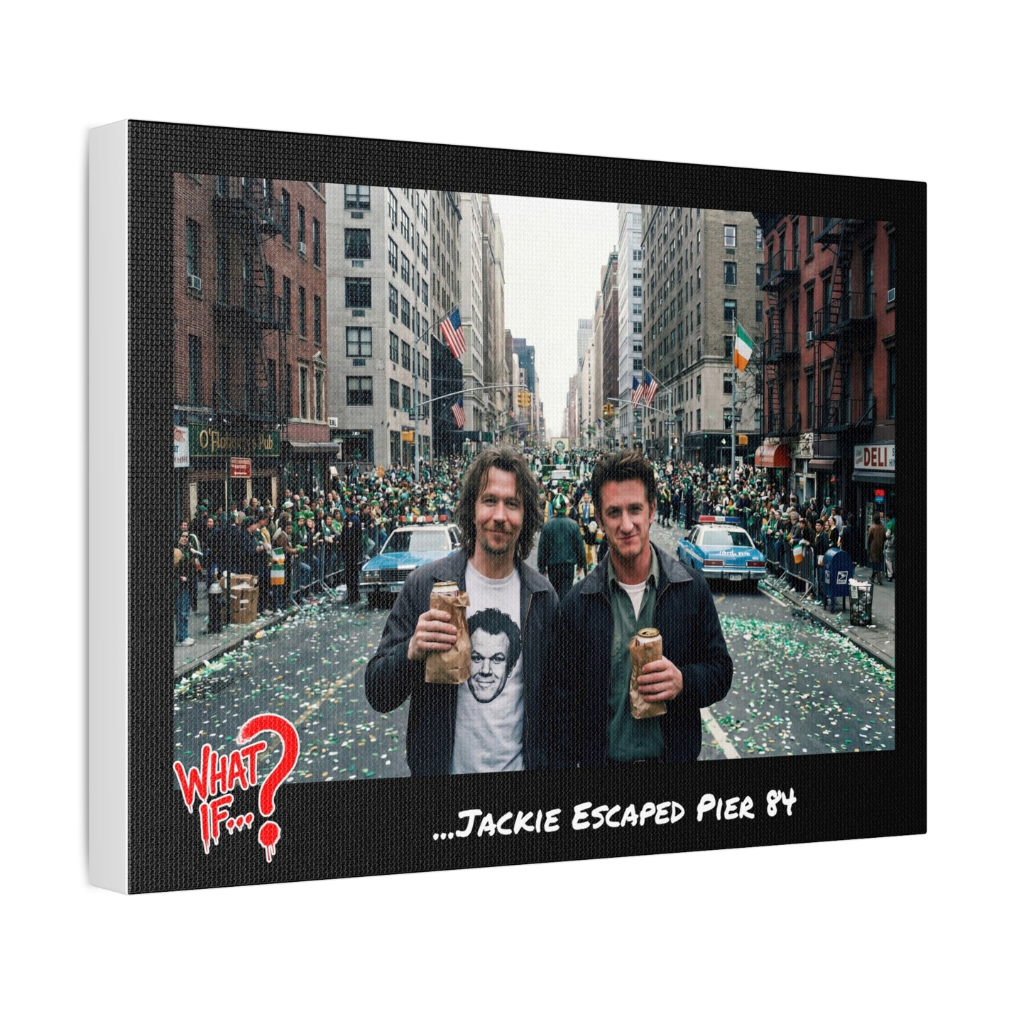 Jackie Alternate Ending Stretched Canvas | What If Crime Drama | Wall Art