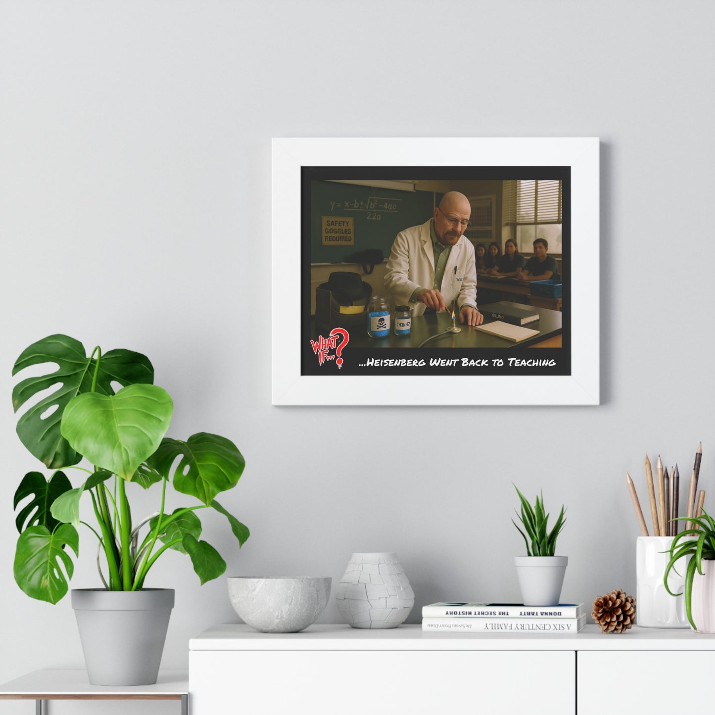 Heisenberg Alternate Ending Framed Poster (White) | What If Drama | Wall Art