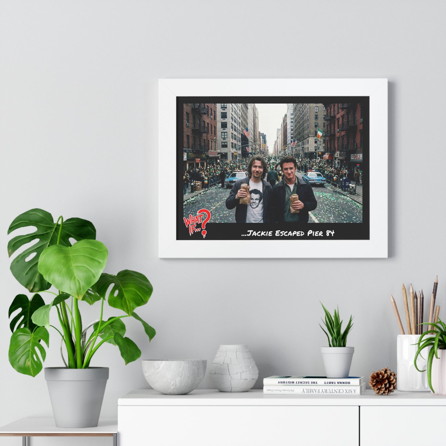 Jackie Alternate Ending Framed Poster (White) | What If Crime Drama | Wall Art