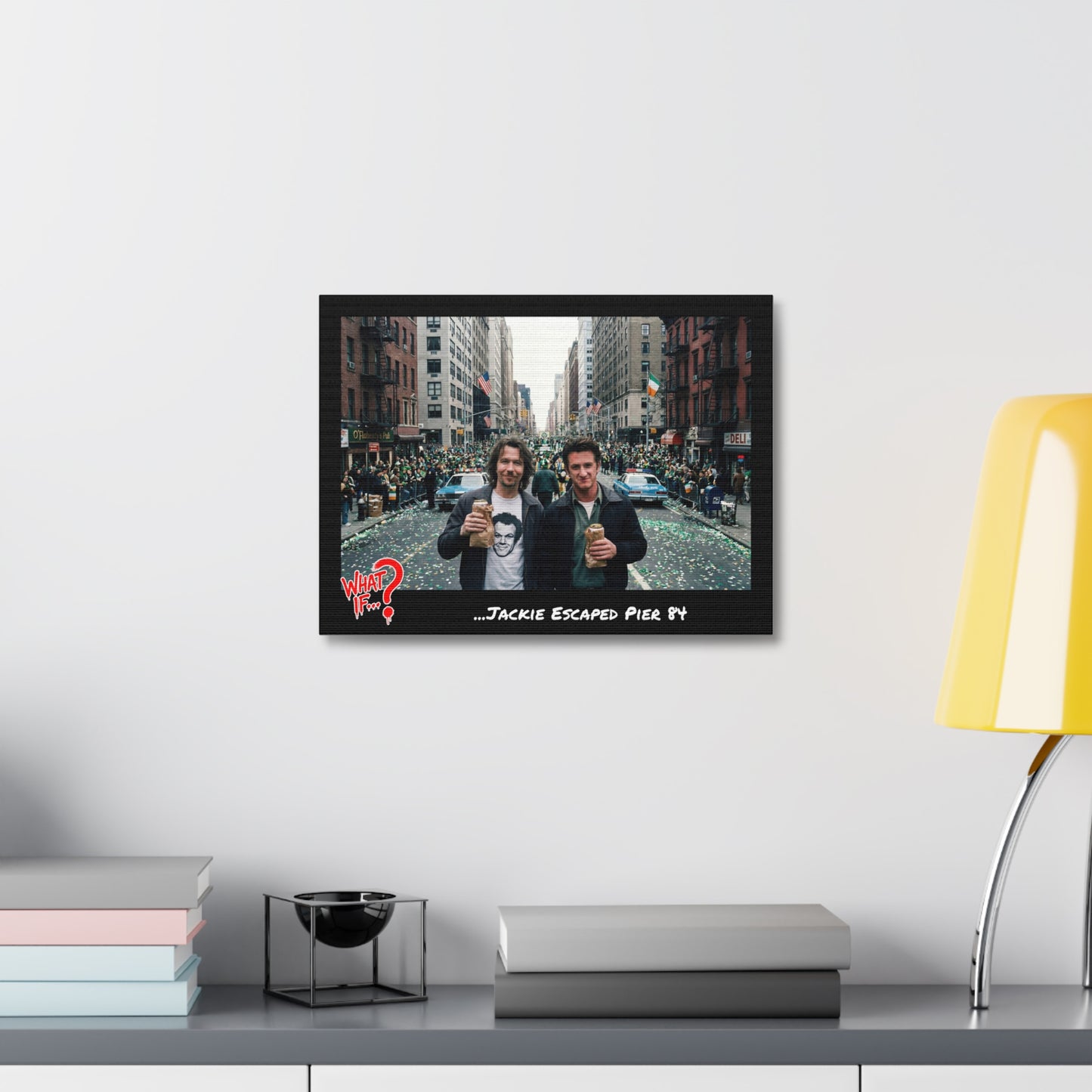 Jackie Alternate Ending Stretched Canvas | What If Crime Drama | Wall Art