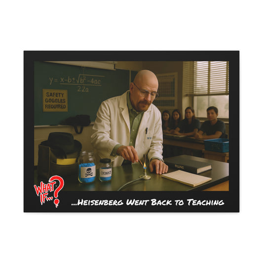 Heisenberg Alternate Reality Stretched Canvas | What If Drama | Wall Art