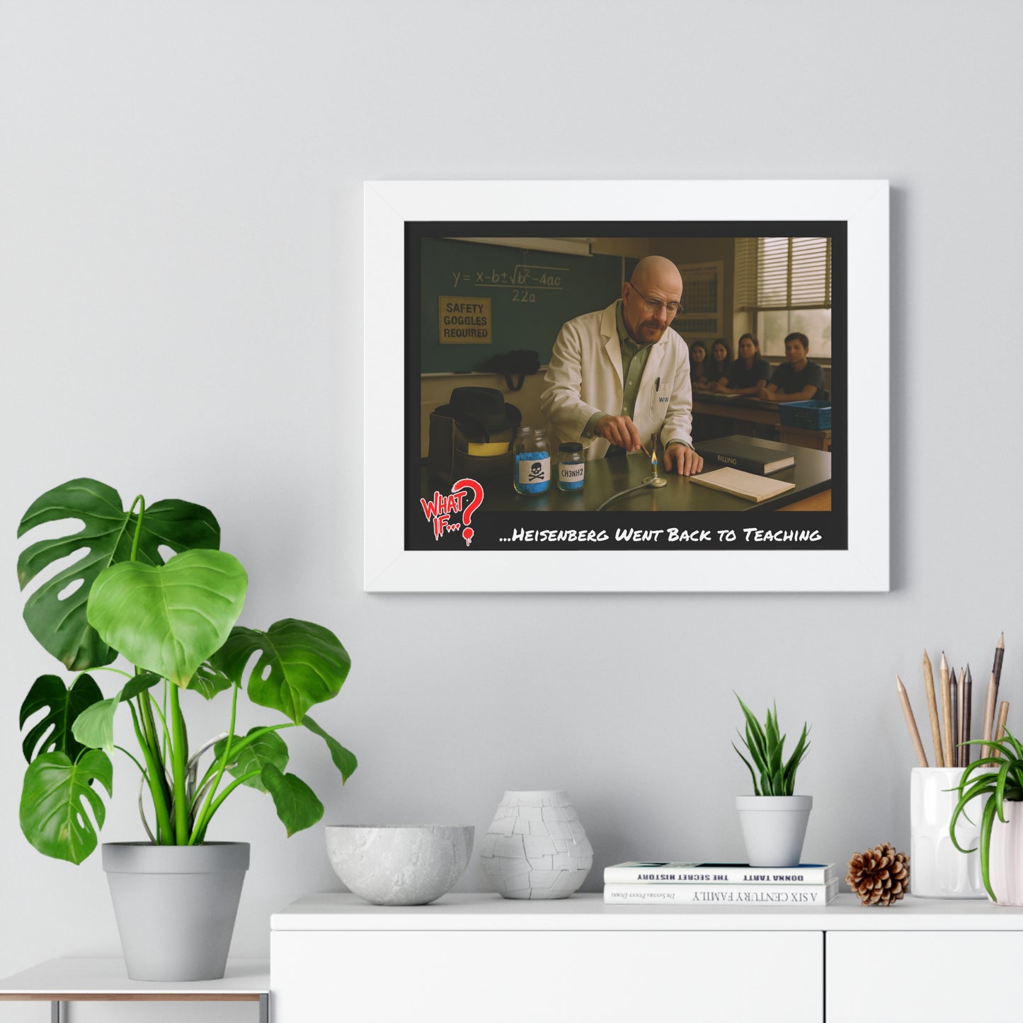 Heisenberg Alternate Ending Framed Poster (White) | What If Drama | Wall Art