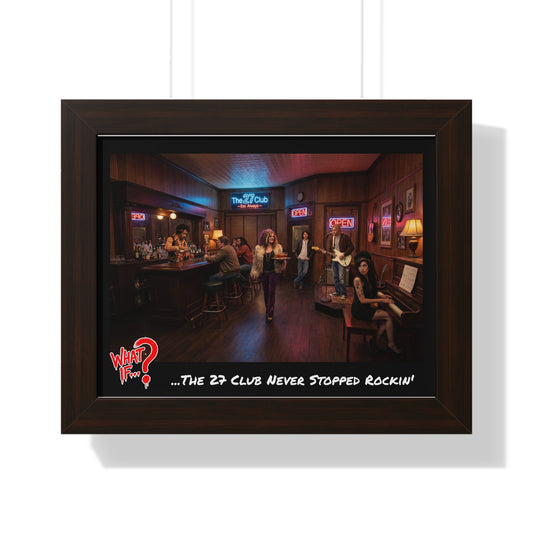The 27 Club Alternate Ending Framed Poster (Walnut) | What If Music | Wall Art
