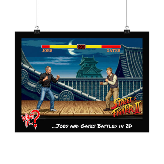 Steve vs Bill Alternate Ending Matte Poster | What If Culture | Wall Art