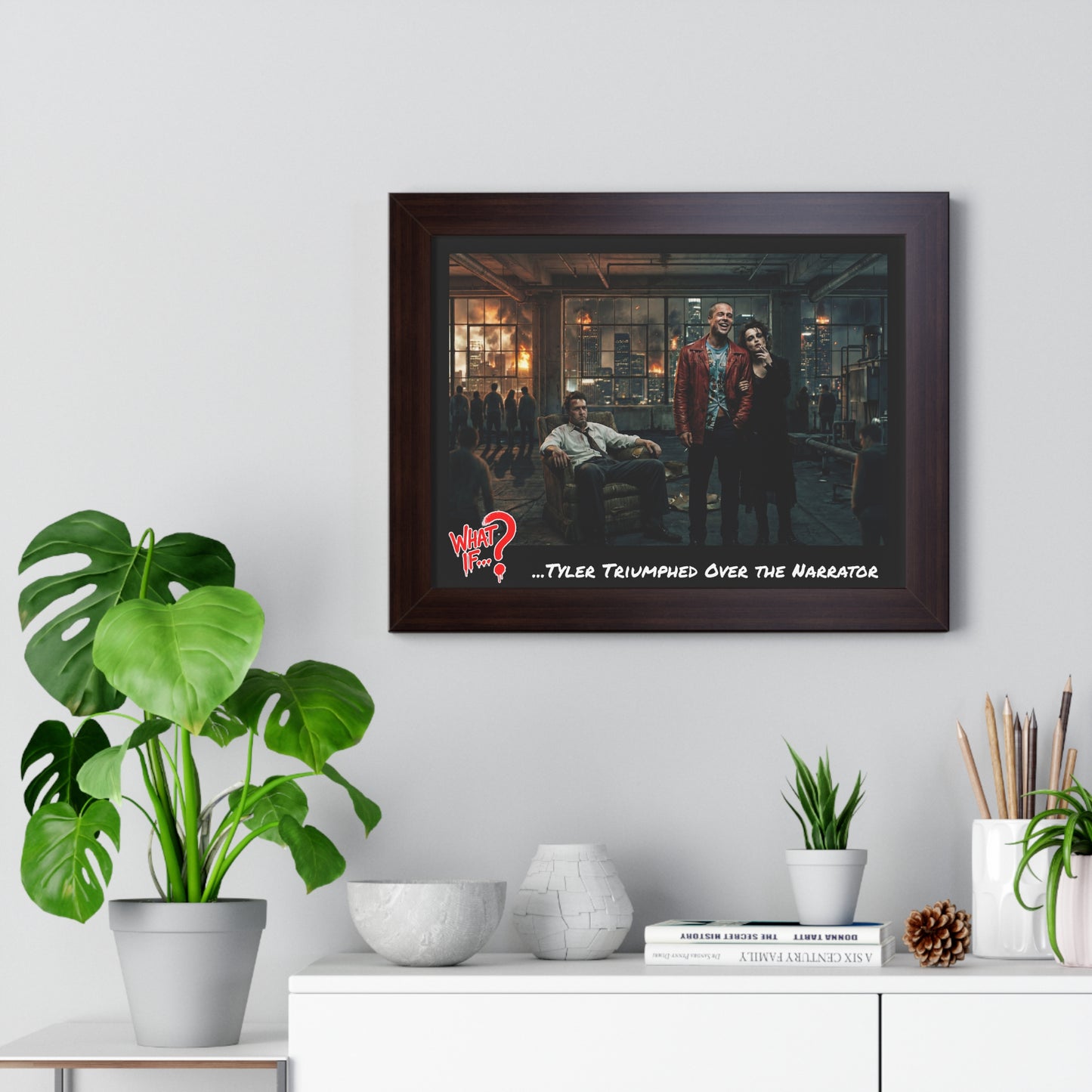 Tyler Alternate Ending Framed Poster (Walnut) | What If Drama | Wall Art
