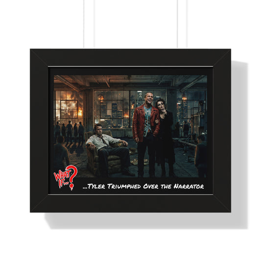 Tyler Alternate Ending Framed Poster (Black) | What If Drama | Wall Art