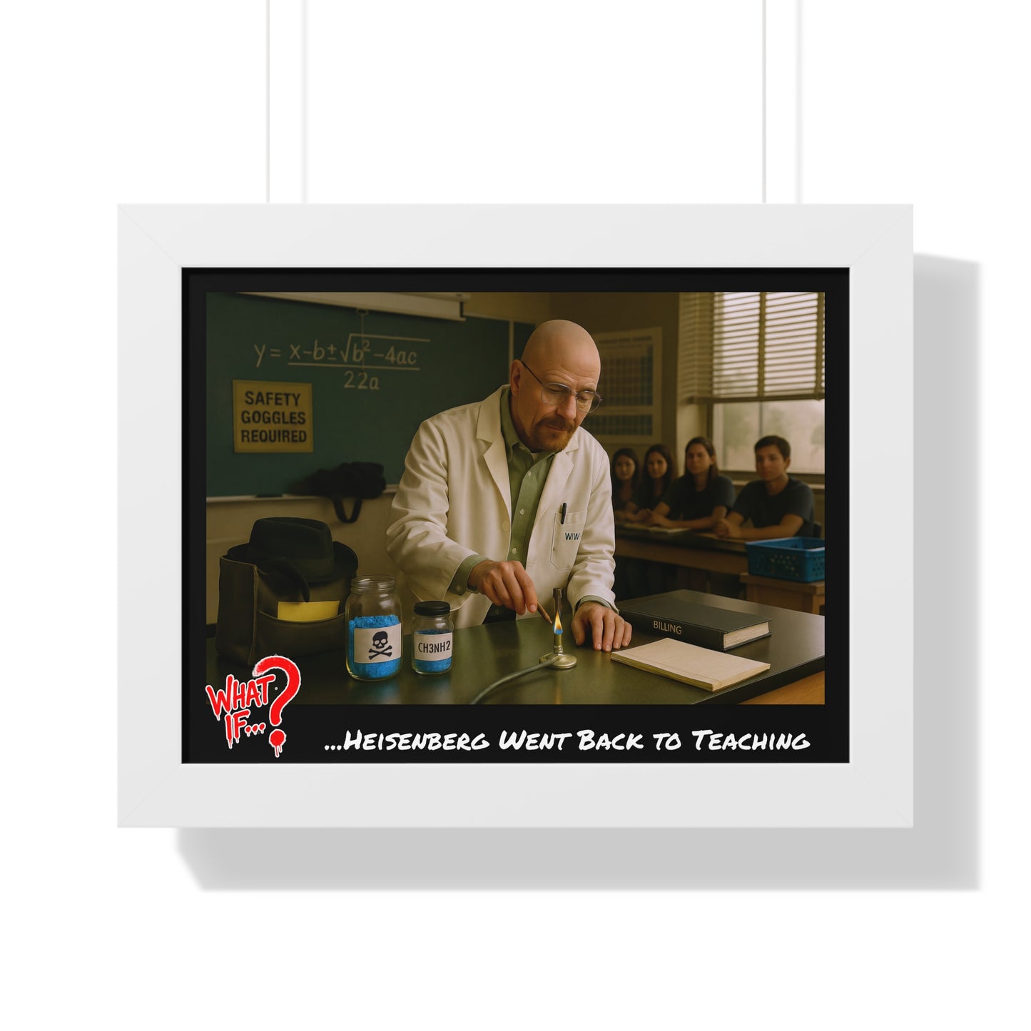 Heisenberg Alternate Ending Framed Poster (White) | What If Drama | Wall Art