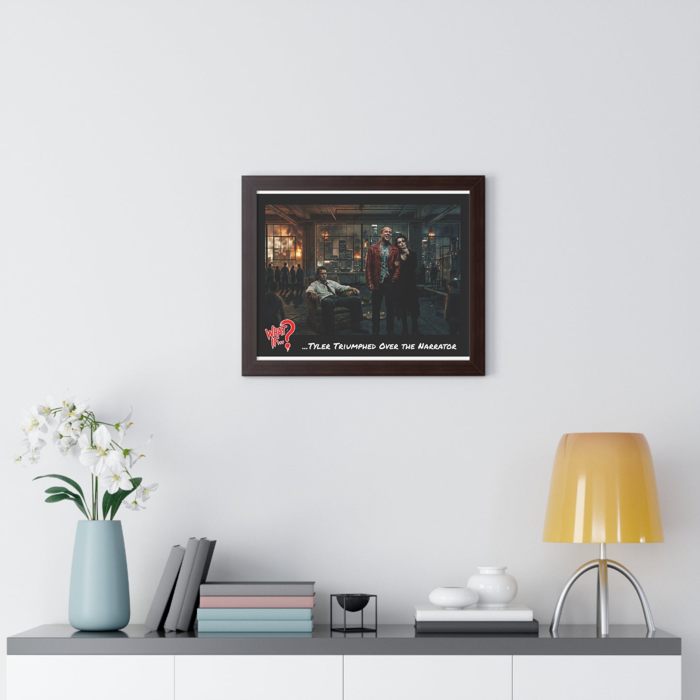 Tyler Alternate Ending Framed Poster (Walnut) | What If Drama | Wall Art
