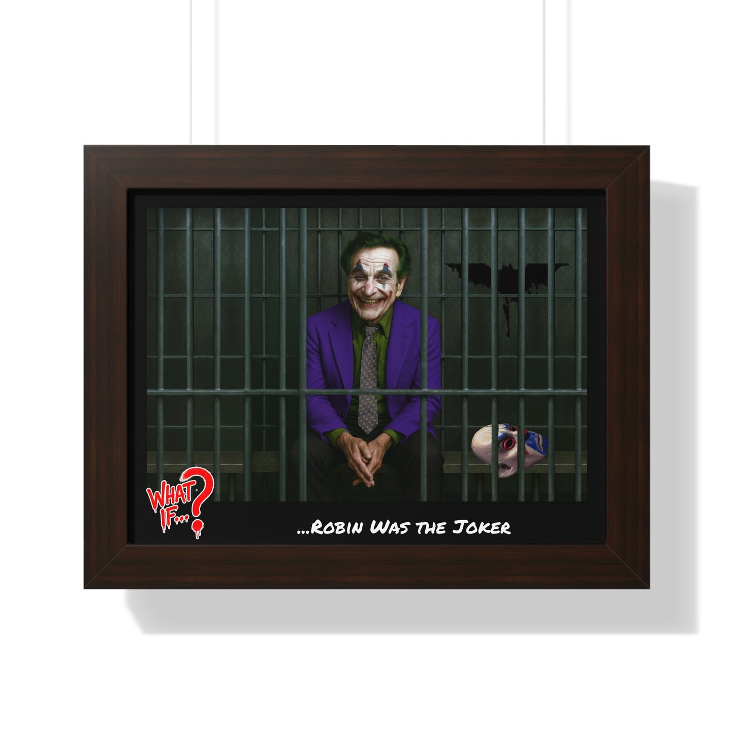 The Clown Alternate Ending Framed Poster (Walnut) | What If Drama | Wall Art
