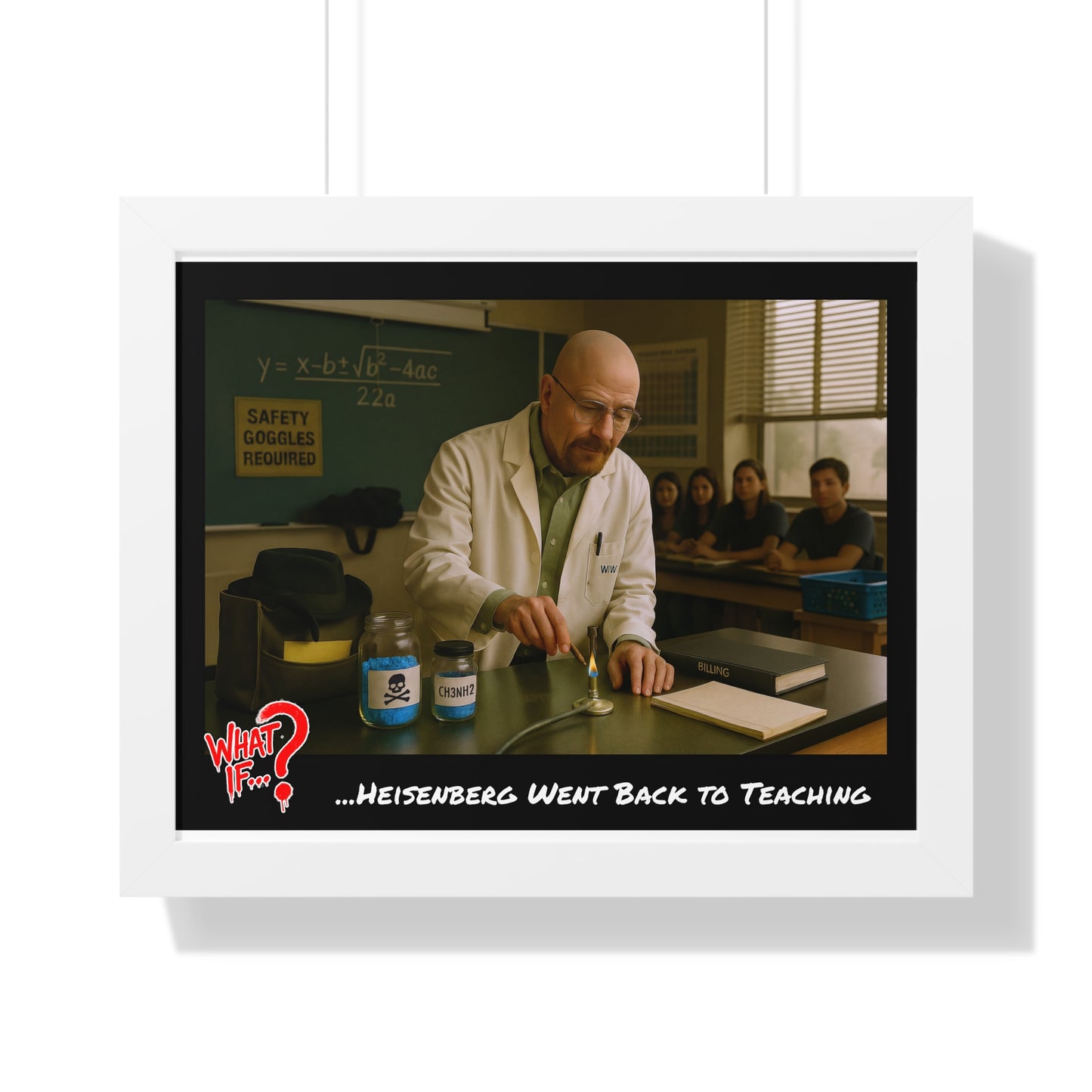 Heisenberg Alternate Ending Framed Poster (White) | What If Drama | Wall Art