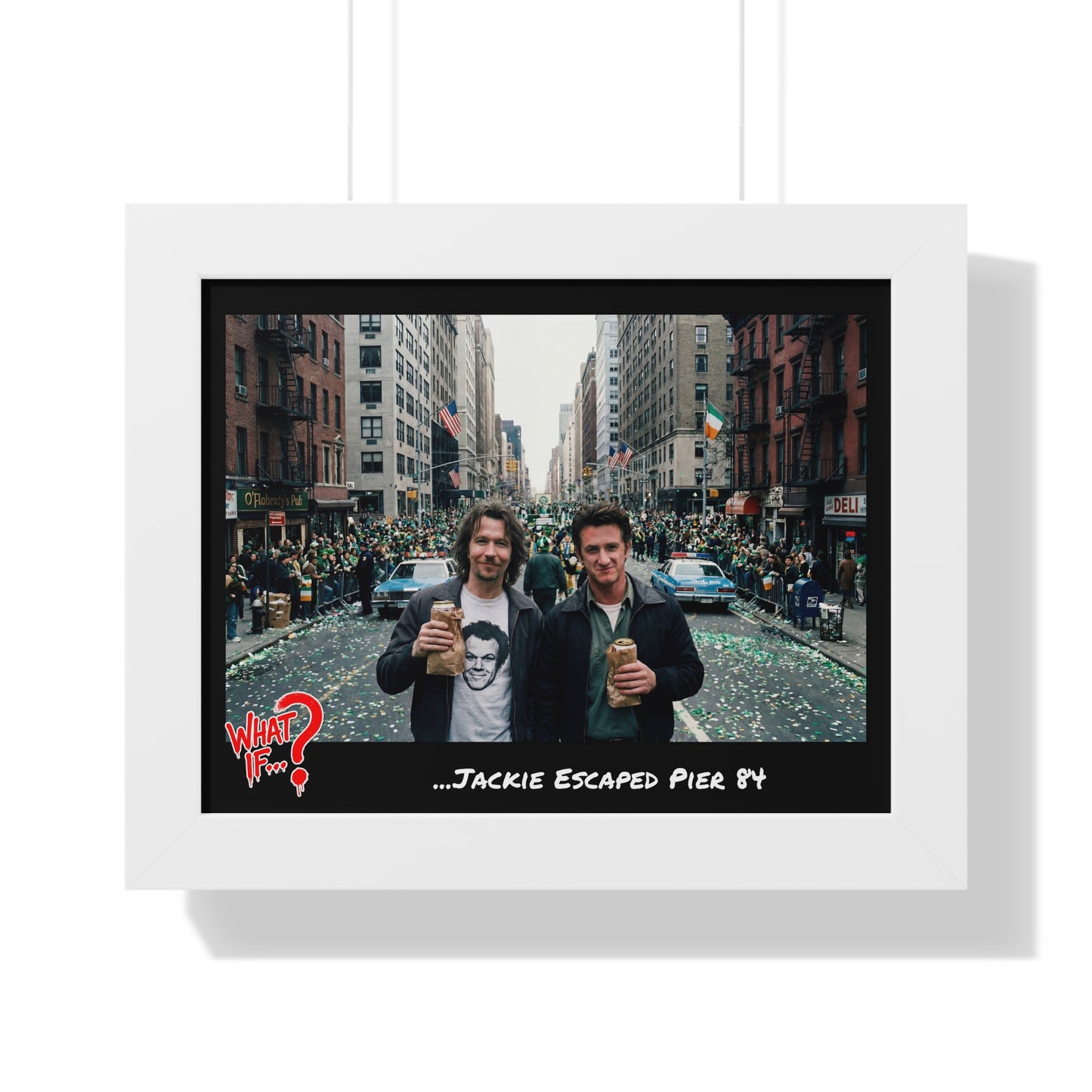 Jackie Alternate Ending Framed Poster (White) | What If Crime Drama | Wall Art