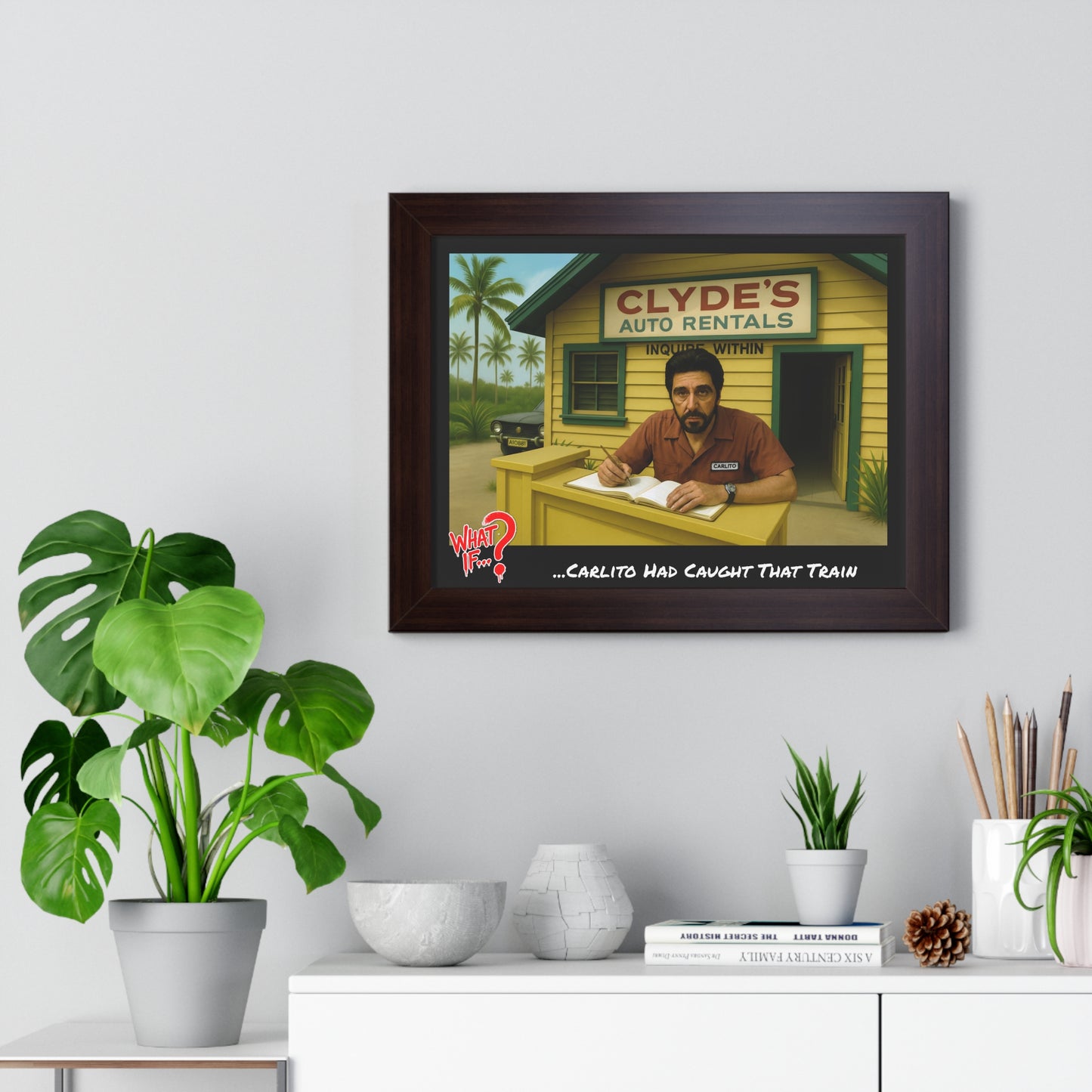 Carlito Alternate Ending Framed Poster (Walnut) | What If Crime Drama | Wall Art