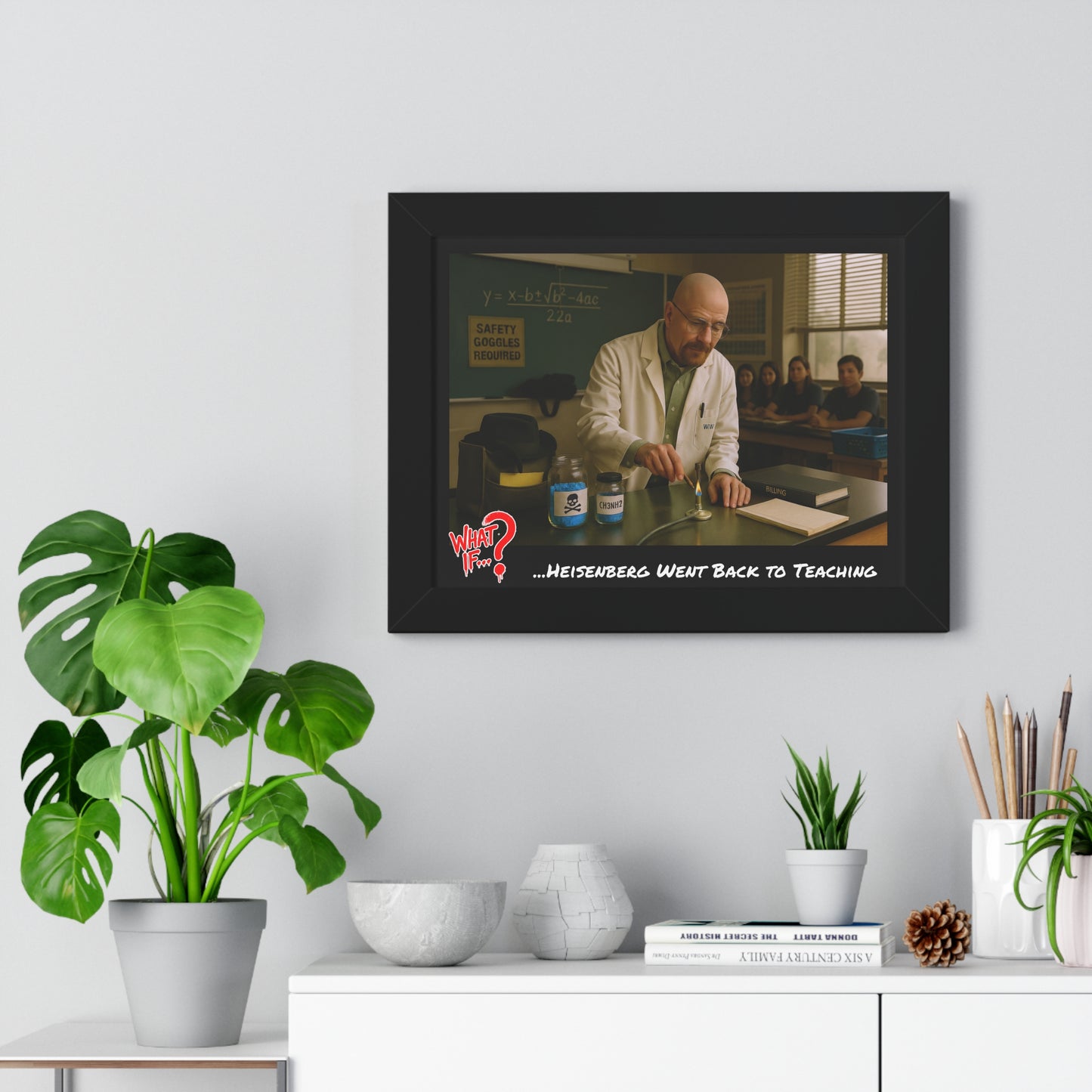 Heisenberg Alternate Ending Framed Poster (Black) | What If Drama | Wall Art