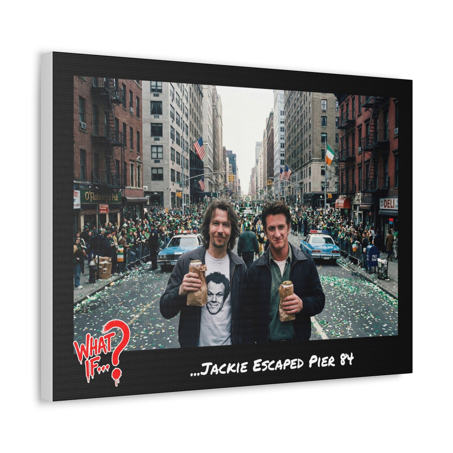 Jackie Alternate Ending Stretched Canvas | What If Crime Drama | Wall Art