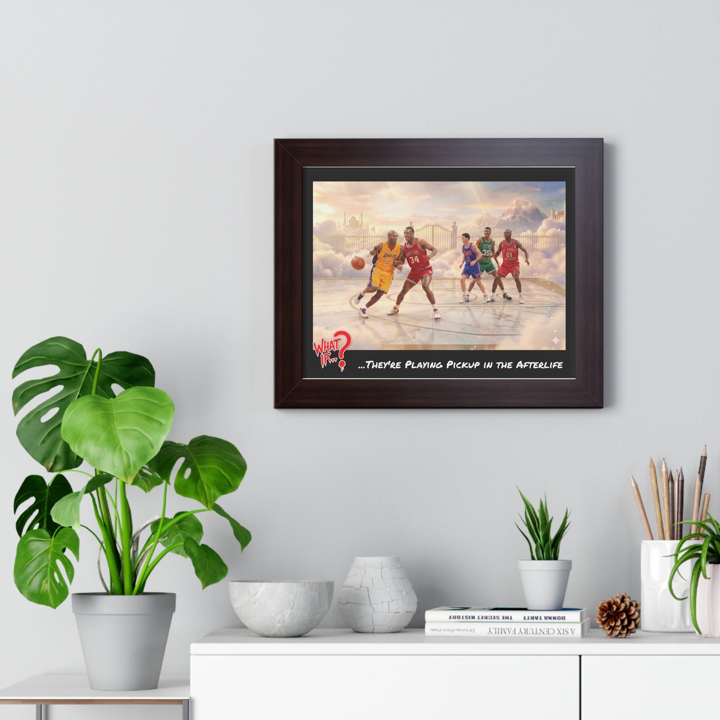 Legends Alternate Ending Framed Poster (Walnut) | What If Sports | Wall Art