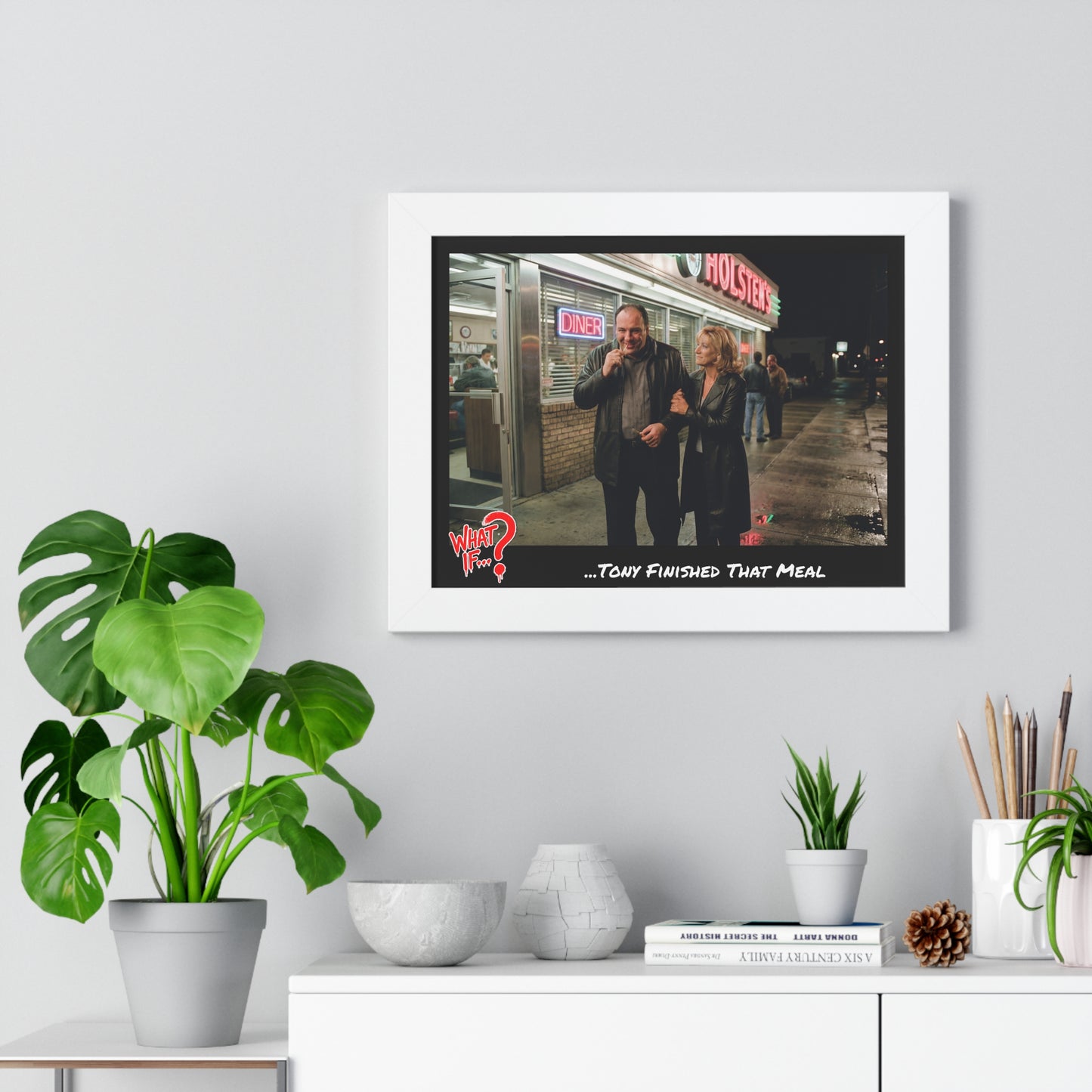 Tony Alternate Ending Framed Poster (White) | What If Crime Drama | Wall Art