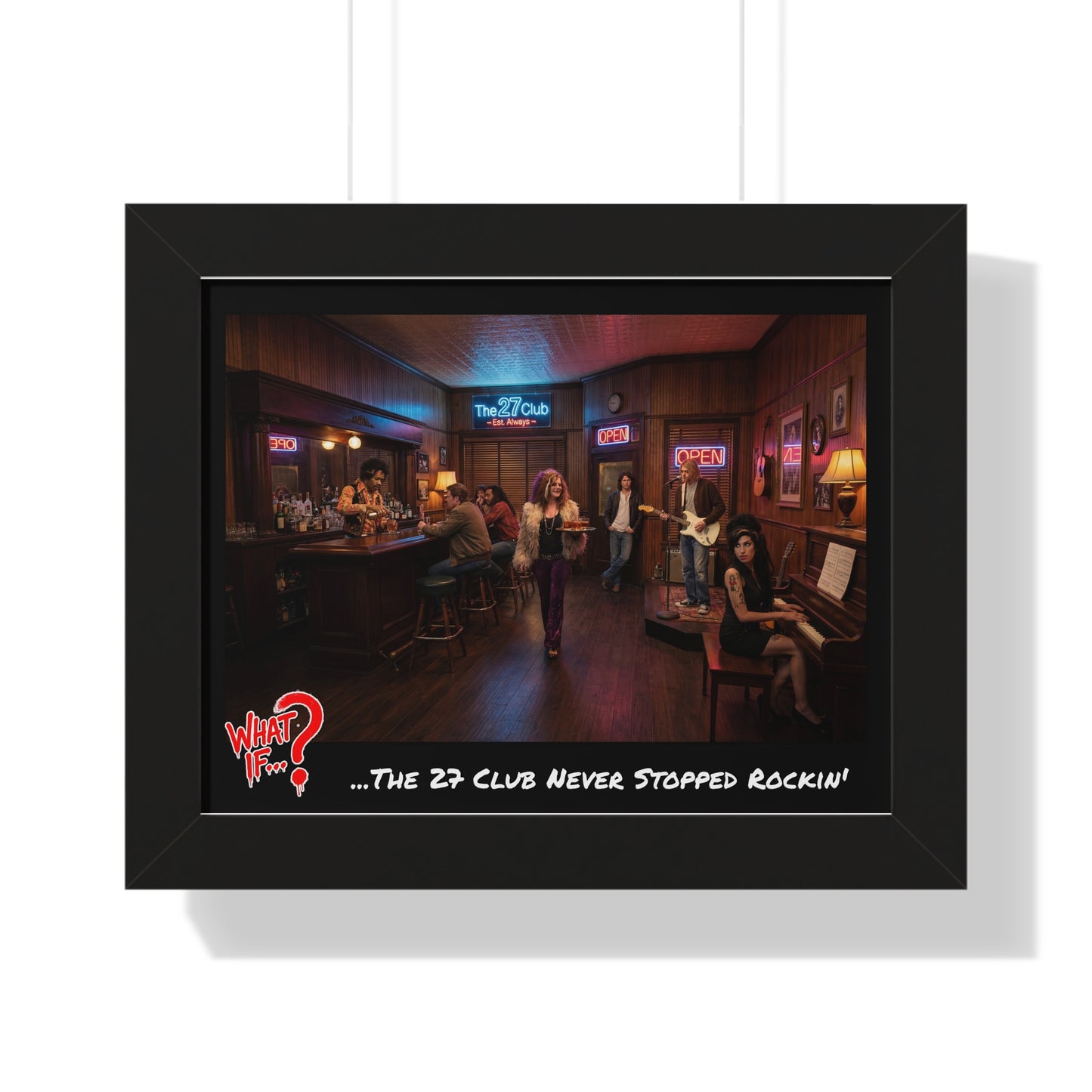 The 27 Club Alternate Ending Framed Poster (Black) | What If Music | Wall Art