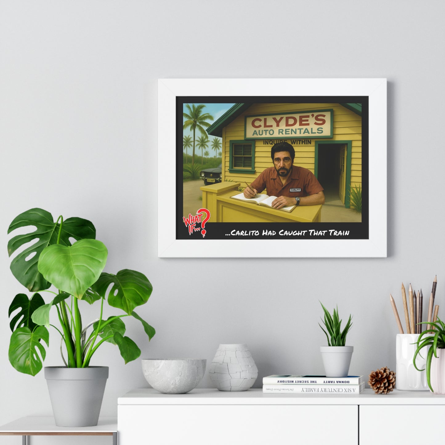 Carlito Alternate Ending Framed Poster (White) | What If Crime Drama | Wall Art