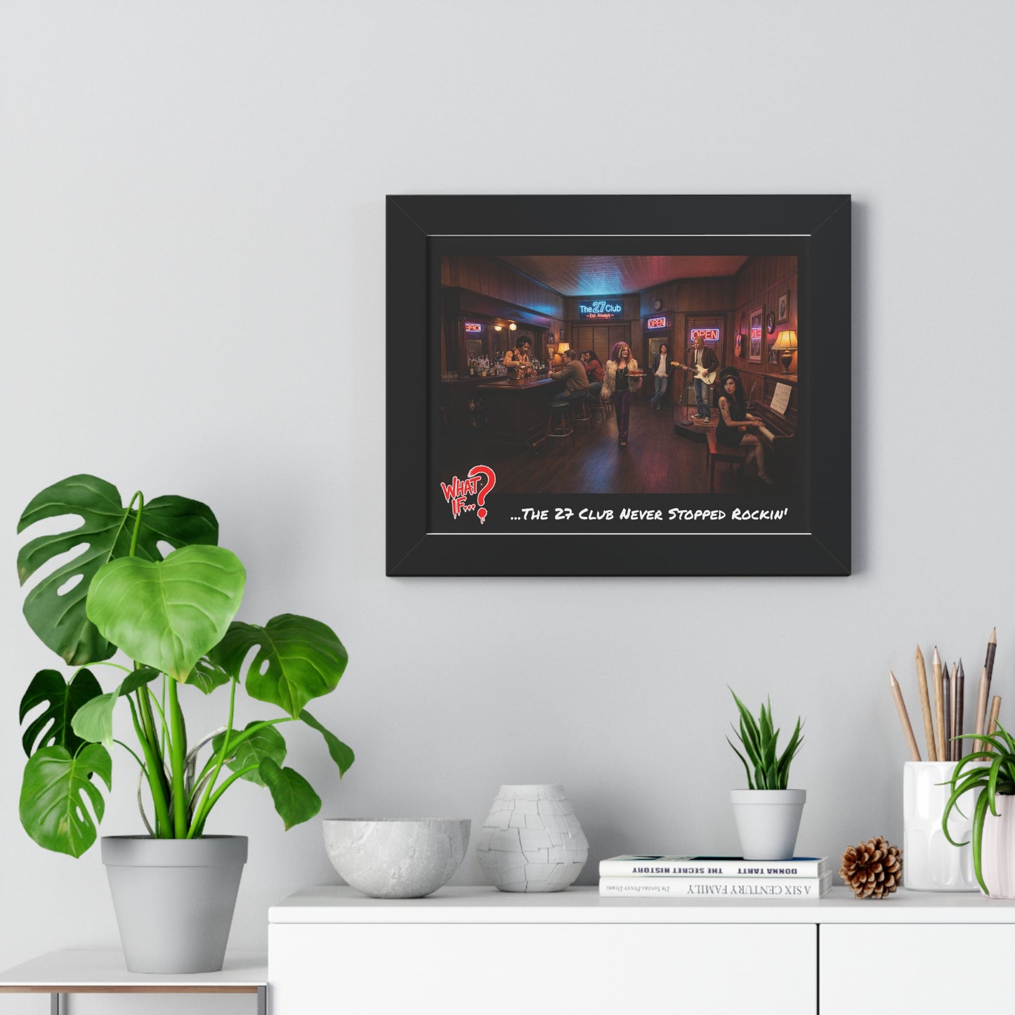 The 27 Club Alternate Ending Framed Poster (Black) | What If Music | Wall Art