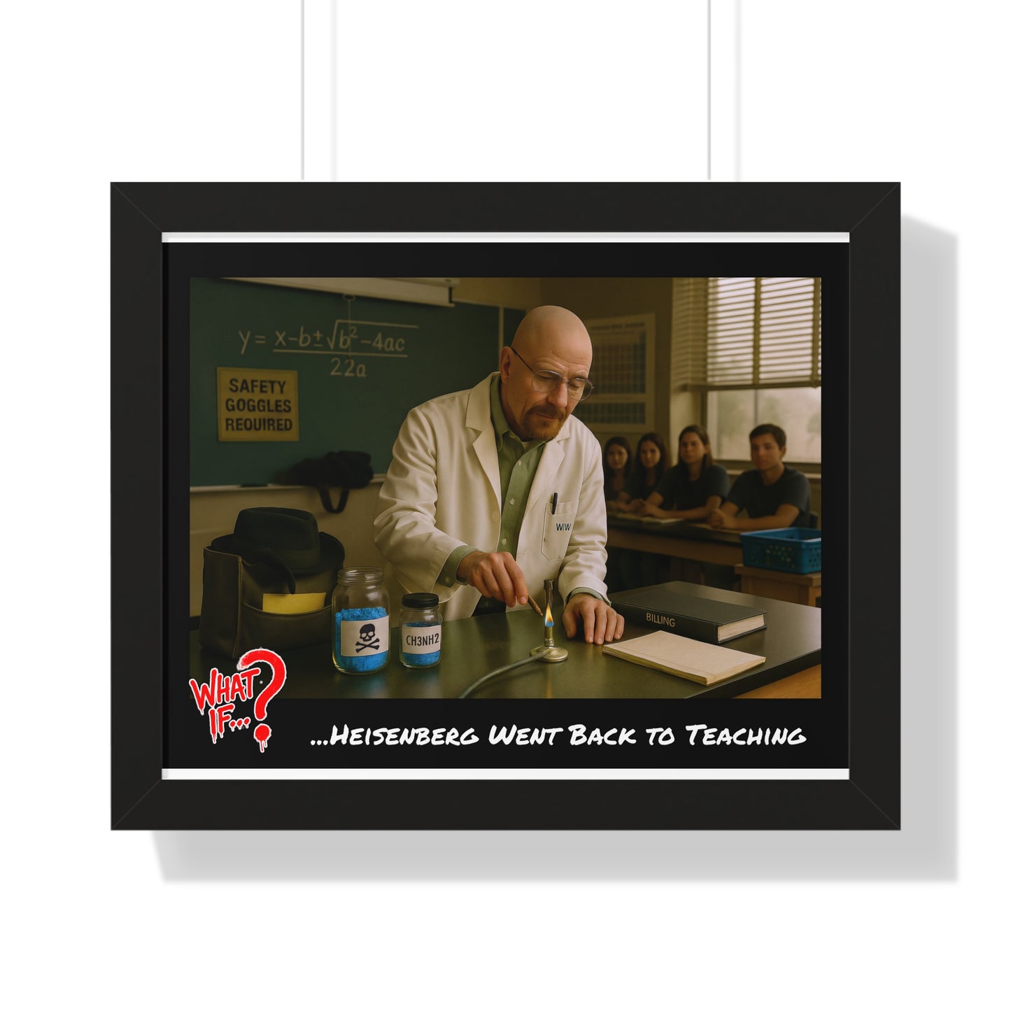 Heisenberg Alternate Ending Framed Poster (Black) | What If Drama | Wall Art