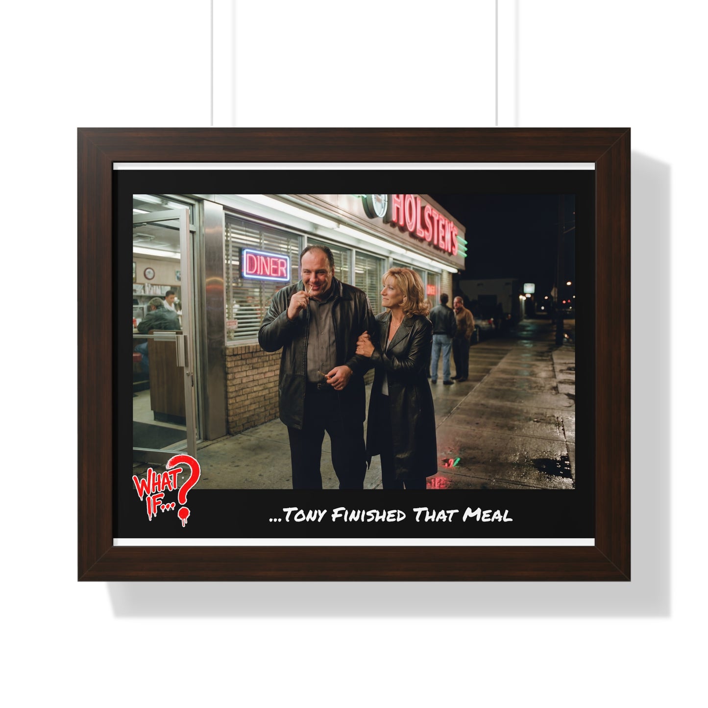 Tony Alternate Ending Framed Poster (Walnut) | What If Crime Drama | Wall Art
