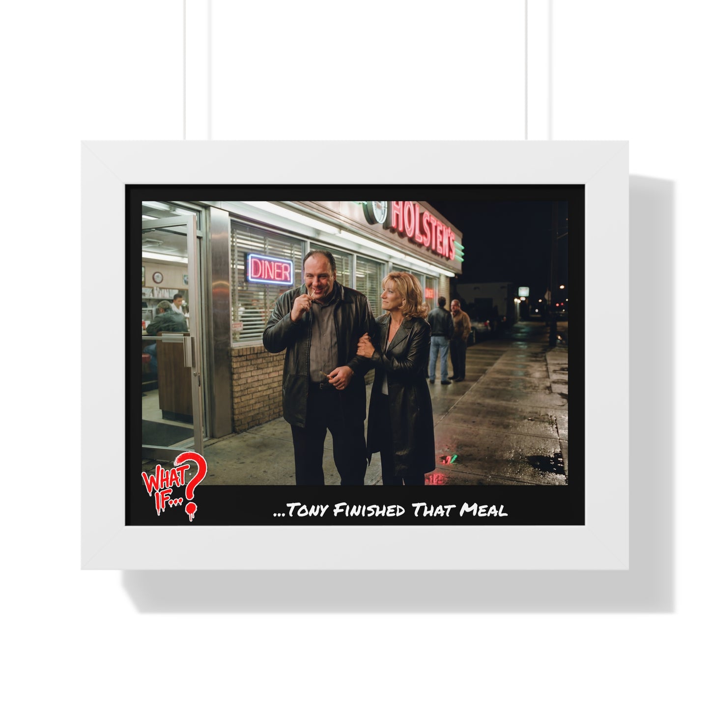 Tony Alternate Ending Framed Poster (White) | What If Crime Drama | Wall Art