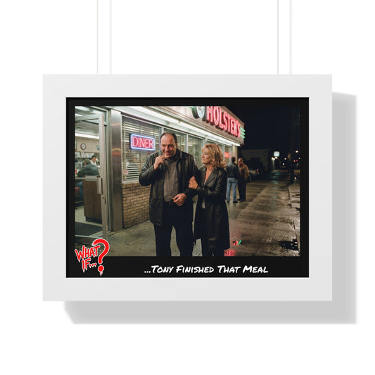 Tony Alternate Ending Framed Poster (White) | What If Crime Drama | Wall Art