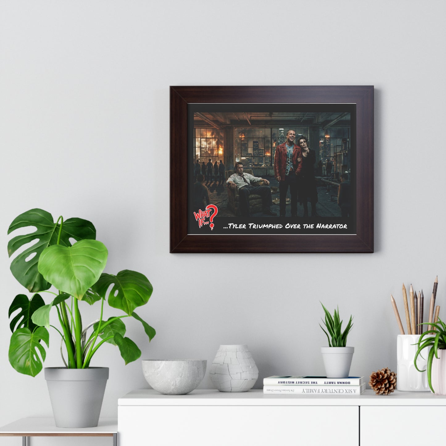 Tyler Alternate Ending Framed Poster (Walnut) | What If Drama | Wall Art