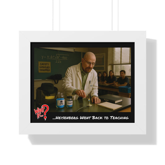 Heisenberg Alternate Ending Framed Poster (White) | What If Drama | Wall Art